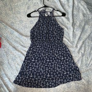 Old Navy Sz M blue anchor dress